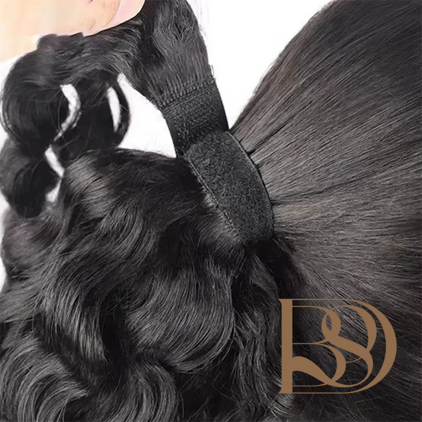 Ponytail Extension Human Hair Deep Wave Clip in Wrap Around Ponytail Add Length 8-30 Inch Deep Wave Human Hair Ponytails