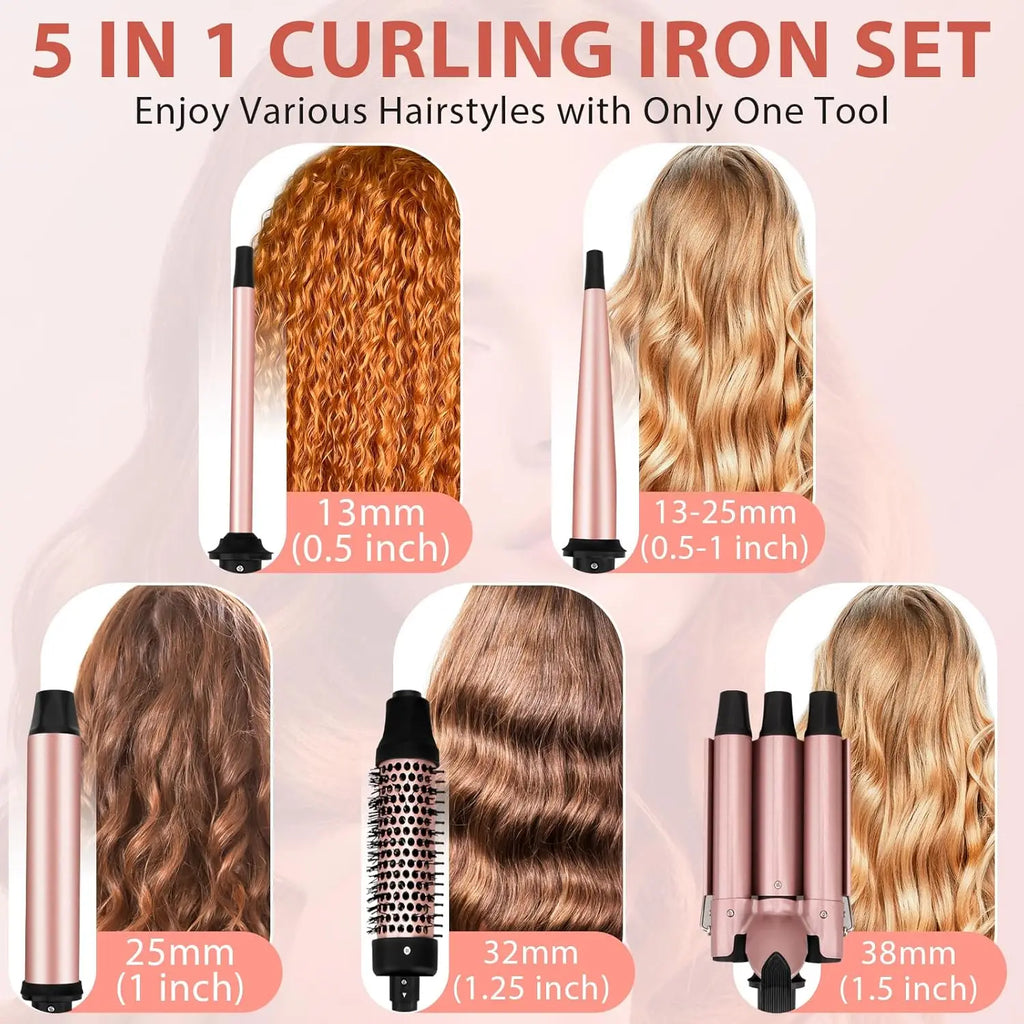 1.5 Inch Thermal Brush for Blowout Look, Heated Round Hair Straightening Curling With 2 Temp Settings