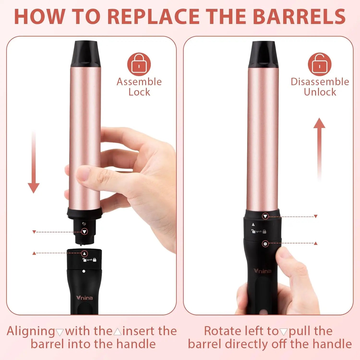 1.5 Inch Thermal Brush for Blowout Look, Heated Round Hair Straightening Curling With 2 Temp Settings