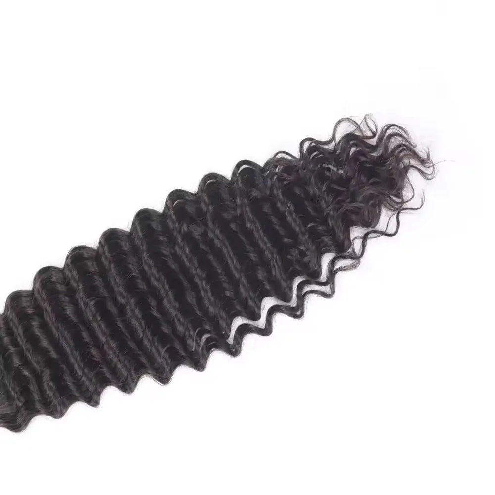 Ponytail Extension Human Hair Deep Wave Clip in Wrap Around Ponytail Add Length 8-30 Inch Deep Wave Human Hair Ponytails